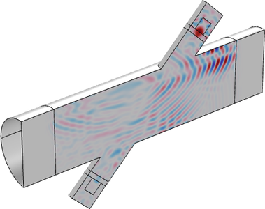 Ultraschall-Durchflussmesser mit piezoelektrischen Wandlern