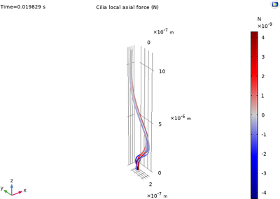 Modeling of 3D Cilium Mechanics in COMSOL® Using Beam Physics with Linear ...