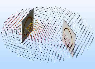 Simulating Wireless Power Transfer in Circular Loop Antennas