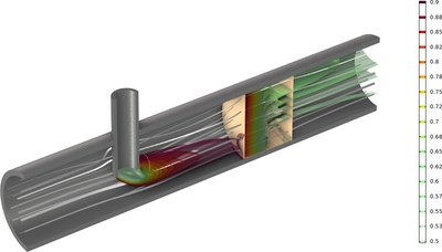 Poröser katalytischer Reaktor mit Injektionsnadel