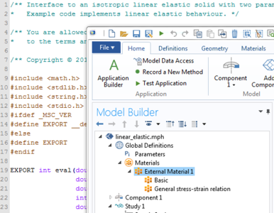 External Material Examples, Structural Mechanics